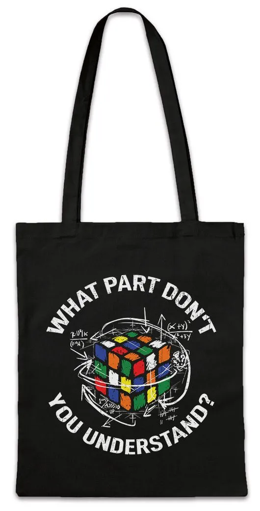 Urban Backwoods Beuteltasche Cube Understand Stofftasche Zauberwürfel 80s Magic Speed Cubing Cuber (1-tlg), Speedcube Algorithm Cube Würfel