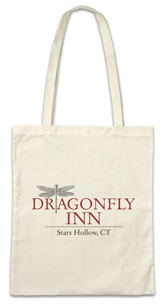 Urban Backwoods Beuteltasche D Inn Stofftasche Dragonfly Gilmore Rory Lorelai Sign Symbol Logo (1-tlg), Schild Kult Girls Symbol