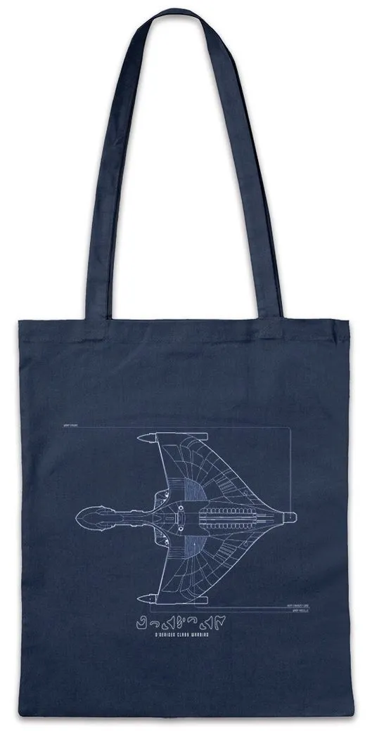 Urban Backwoods Beuteltasche D'Deridex Class Blueprint Stofftasche Sci-Fi Logo Sign Series Zeichen (1-tlg), Trek Abzeichen Empire Romulan