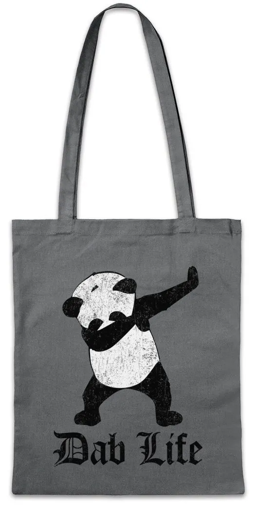 Urban Backwoods Beuteltasche Dab Life I Stofftasche Panda Bär Bear Thug Dance DJ MC Disco Club (1-tlg), Clubbing Party Hard Trance