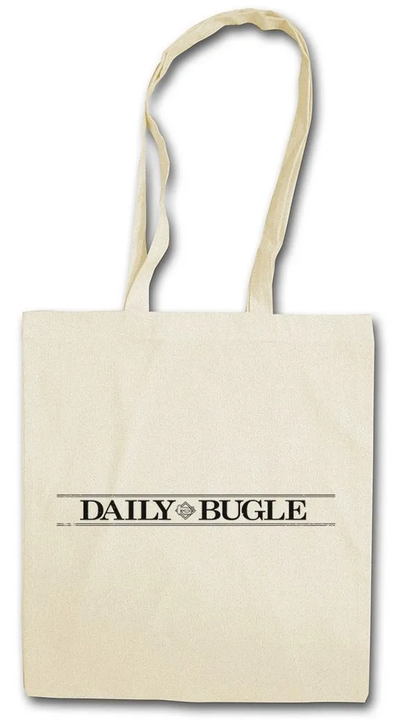 Urban Backwoods Beuteltasche Daily Bugle Logo Stofftasche New York City Spider Die Cartoon (1-tlg), Newspaper Man Spinne Zeitung