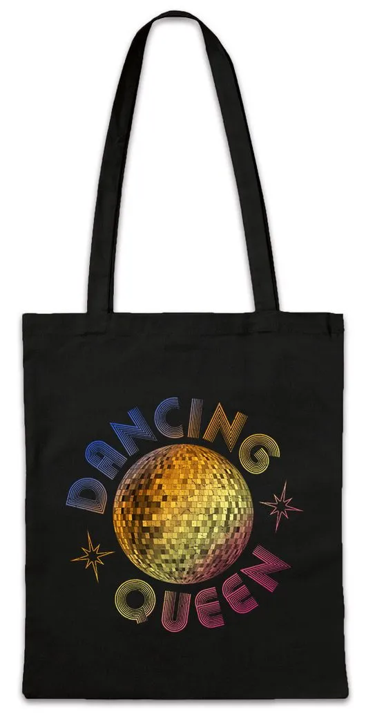 Urban Backwoods Beuteltasche Dancing Queen Stofftasche Disco Ball Kugel Discokugel Club Mirror (1-tlg), Dance Party Clubbing Rave