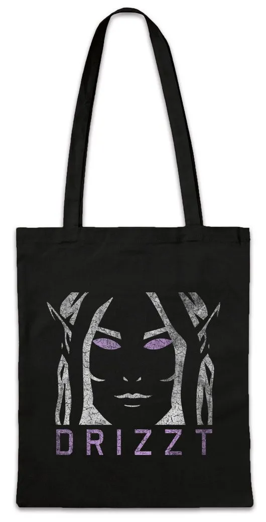 Urban Backwoods Beuteltasche Dark Elf Face Stofftasche The Legend Drow Drizzt Dark Elf Trilogy (1-tlg), Do'Urden Icewind Trilogy Dwarf