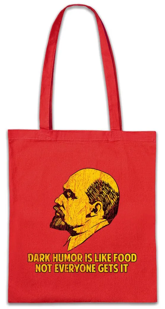 Urban Backwoods Beuteltasche Dark Humor Is Like Food Stofftasche About Capitalism Kommunismus (1-tlg), Sozialismus Gegen Anti Kapitalismus