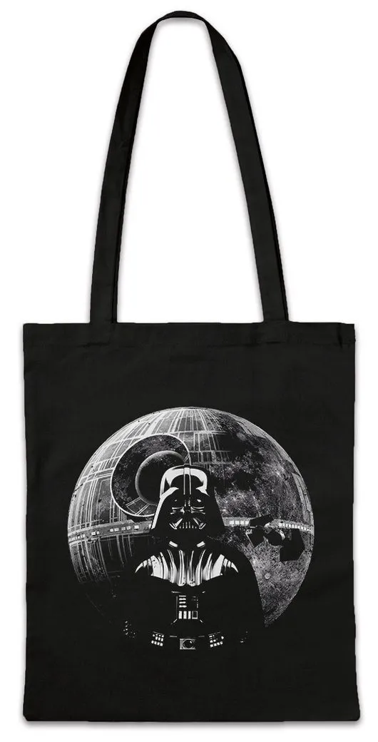 Urban Backwoods Beuteltasche Darth Moon Stofftasche Sterne Mond Star Vader Tie Wars Krieg Sci-Fi (1-tlg), Fighter Dark Side Interceptor