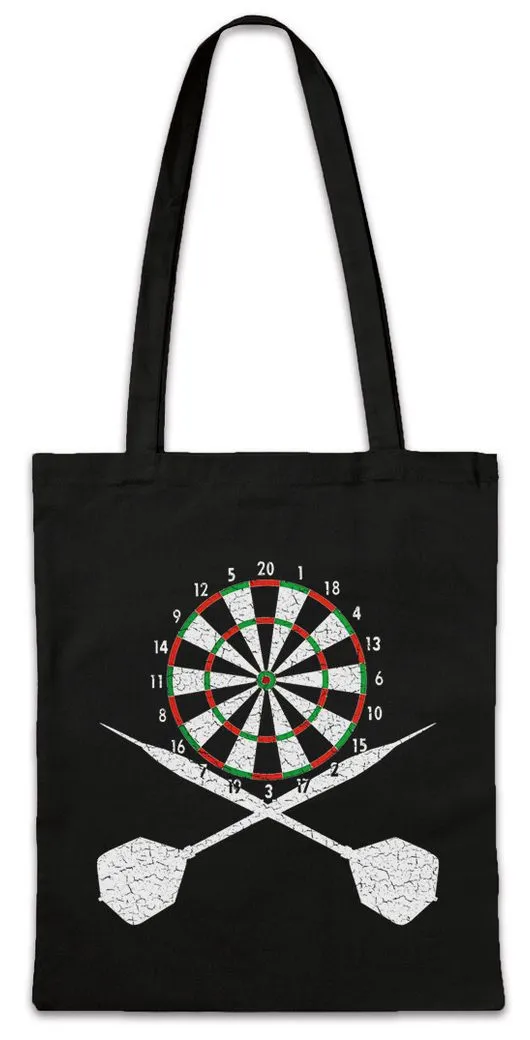 Urban Backwoods Beuteltasche Darts Board And Crossed Dart Stofftasche Player Game Sport Sports (1-tlg), Pfeil Scheib Arrow Dartscheibe