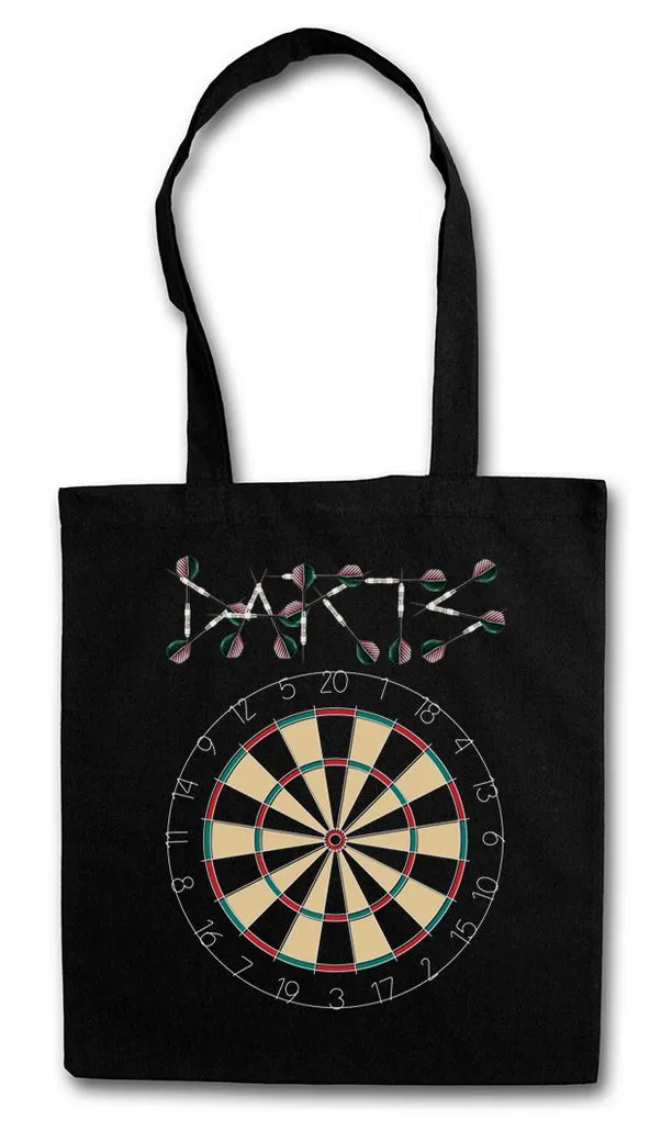 Urban Backwoods Beuteltasche Darts Target & Arrows Sport Logo Stofftasche Dart Zielscheibe Pfeile (1-tlg), Profi Sport Verein Hobby