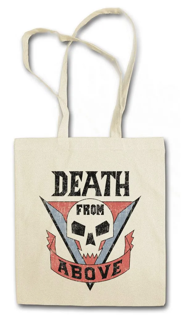 Urban Backwoods Beuteltasche Death From Above Stofftasche Rico's Tattoo Starship Movie Troopers (1-tlg), Symbol Mobile Infantry Flagge