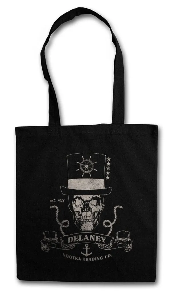 Urban Backwoods Beuteltasche Delaney Nootka Trading Co. Stofftasche Company Firma Logo Sign Taboo (1-tlg), Symbol Firmenlogo James Insel