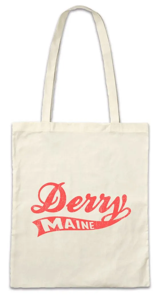 Urban Backwoods Beuteltasche Derry Maine Stofftasche City Stadt Town Dunkle The Dark Zeichen Sign (1-tlg), Insignia Logo Tower Turm