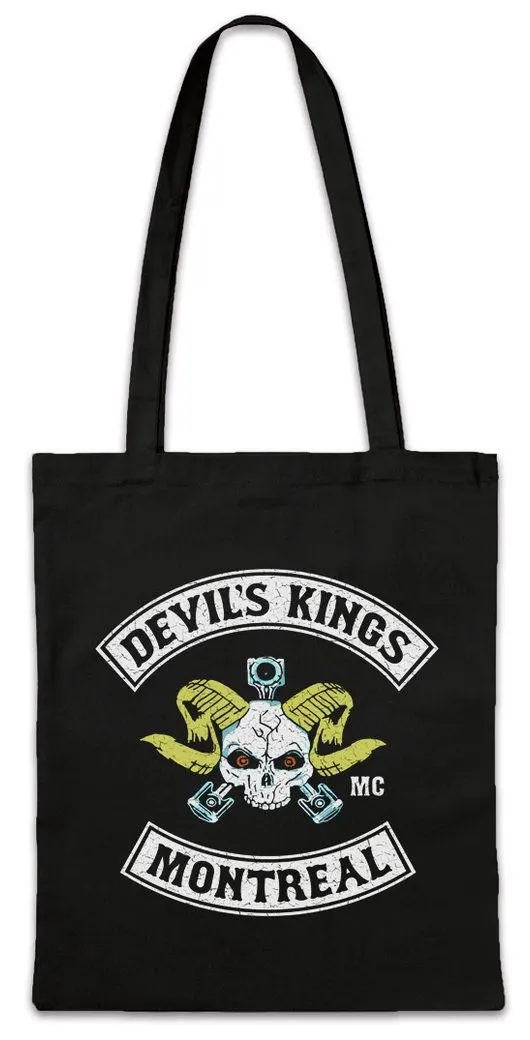 Urban Backwoods Beuteltasche Devil's Kings Stofftasche Bad Biker MC Motorcycle Blood Club TV Series (1-tlg), Motorrad Gang Patch Symbol