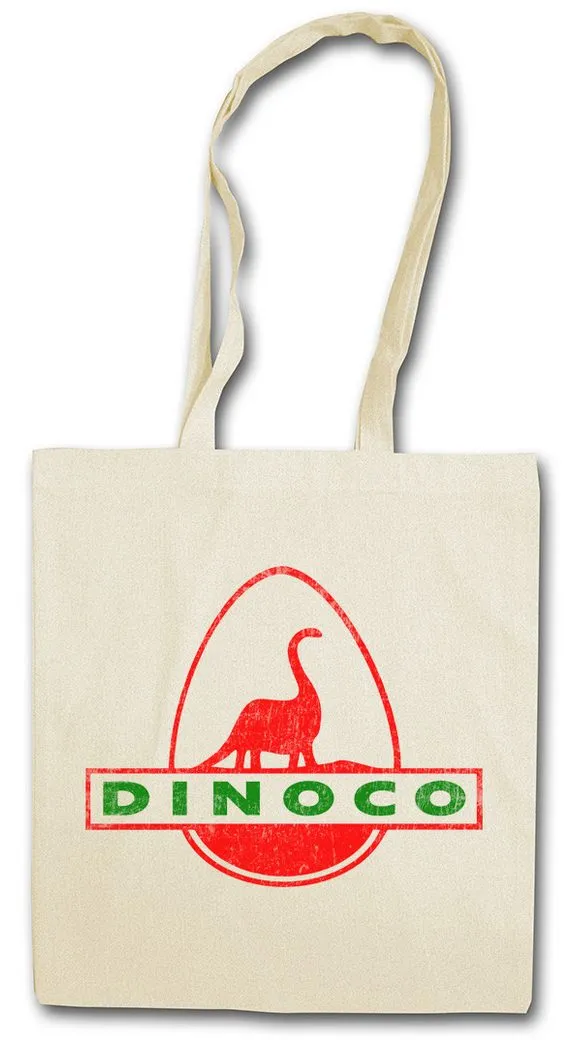 Urban Backwoods Beuteltasche Dinoco Logo I Stofftasche Oil Company Petrol Gas Station Toy Cars (1-tlg), Story McQueen Logo Werkstatt