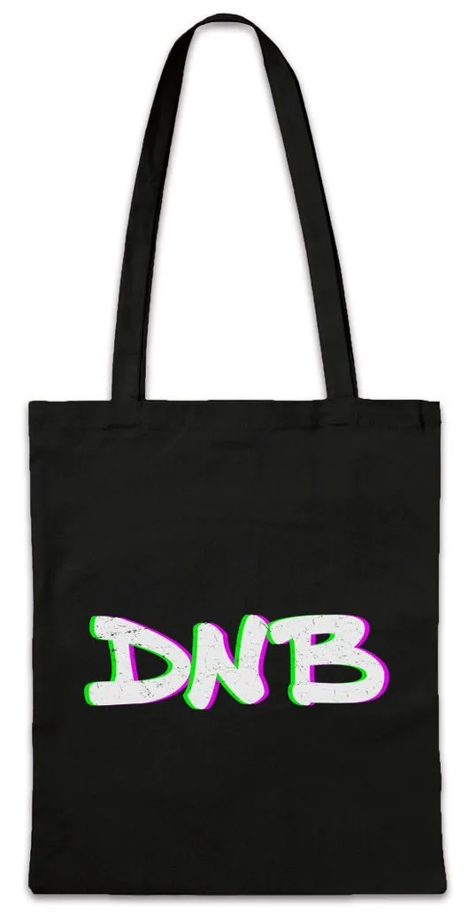 Urban Backwoods Beuteltasche DNB Drum 'N Bass Glitch Stofftasche Audio Techno Sound Music DJ (1-tlg), Electro Dance Sample Elektro