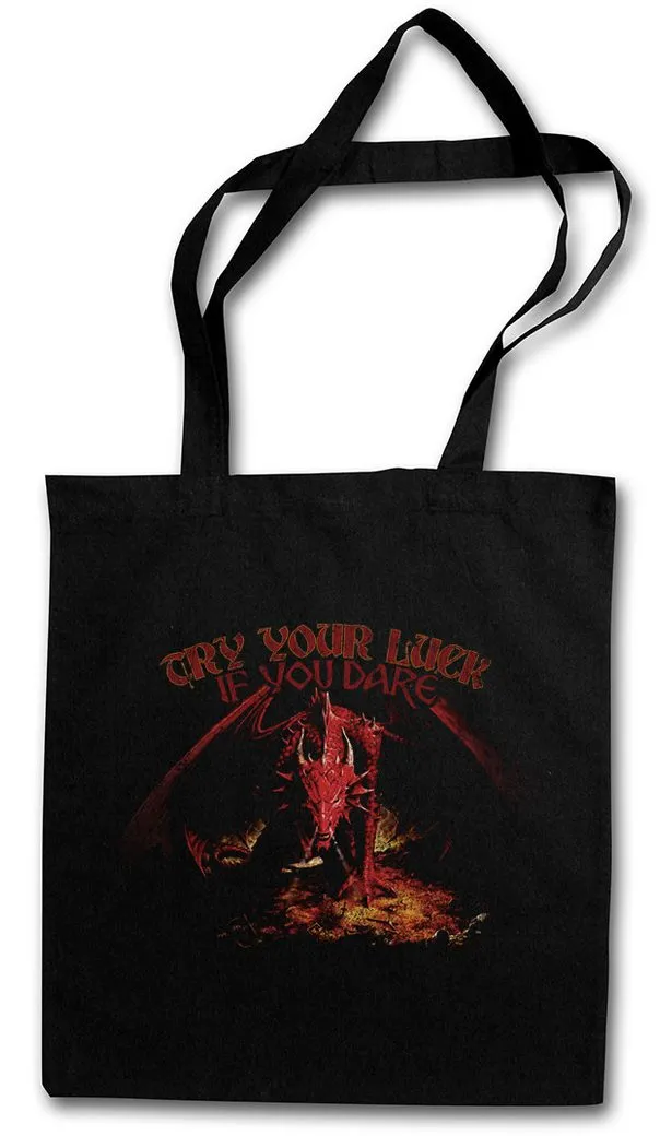 Urban Backwoods Beuteltasche Dragon I Stofftasche Drache Fantasy Tattoo Monster Drachen Japanese (1-tlg), Asia Medieval LARP Monster