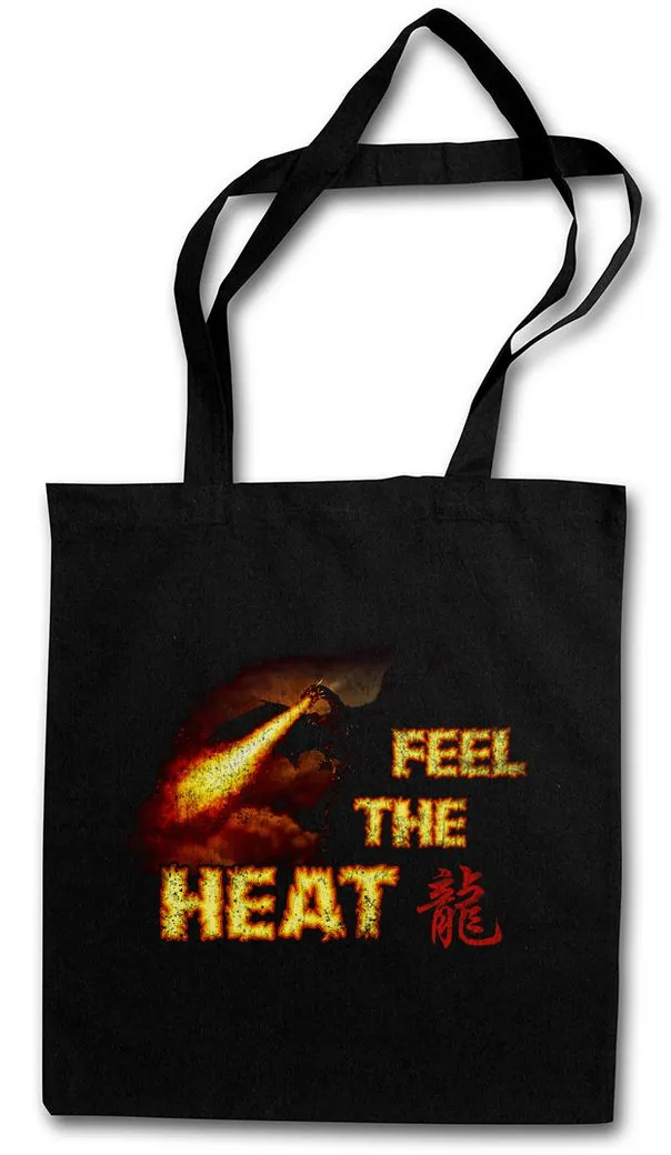 Urban Backwoods Beuteltasche Dragon II Stofftasche Drache Fantasy RPG Role Play Dungeons Tattoo (1-tlg), Dragons Drachen Monster Asia