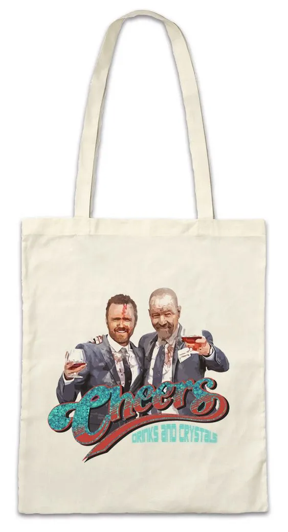 Urban Backwoods Beuteltasche Drinks & Crystals Stofftasche Walter Breaking White Ehrmantraut Bad (1-tlg), Crystal Pinkman Let's Cook