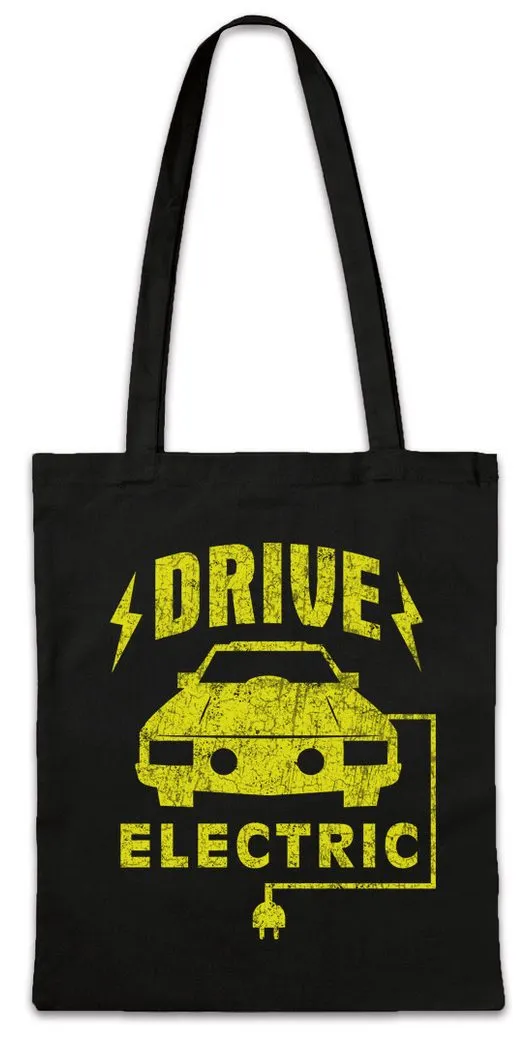 Urban Backwoods Beuteltasche Drive Electric Stofftasche Elektroauto Fun BEV PHEV Plug In Plug-In (1-tlg), Elektro Auto Battery Akku