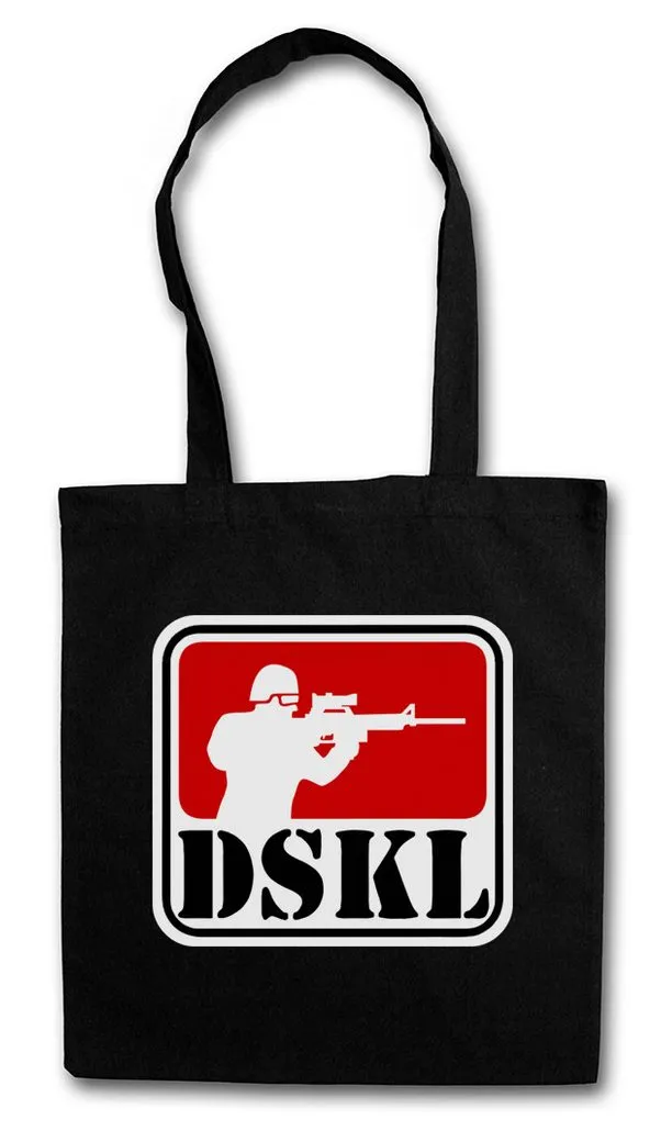 Urban Backwoods Beuteltasche DSKL Sniper Logo Stofftasche Cyber Role Play Shadowrun RPG German (1-tlg), League Punk Street Samurai