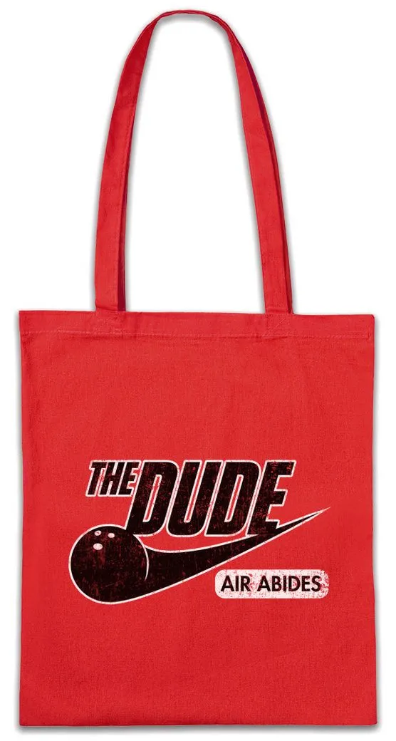 Urban Backwoods Beuteltasche Dude Air Stofftasche The Dude Big Walter Lebowski Sobchak Bowling (1-tlg), Donaly Donny Jeffrey Kaffee