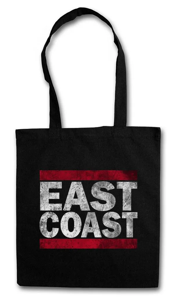 Urban Backwoods Beuteltasche East Coast Stofftasche Westseite Ostseite Run Fun DMC Side Ostküste (1-tlg), Gangster Gang Kalifornien California