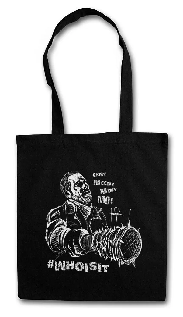 Urban Backwoods Beuteltasche Eeny Meeny Miny Moo Stofftasche Walking Negan Lucille Baseball Dead (1-tlg), Zombie Walkers Horror TV