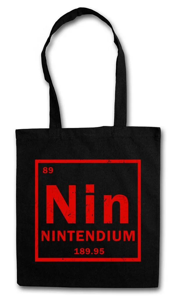 Urban Backwoods Beuteltasche Element Nin Stofftasche Tendium Periodensystem Nintendium Periodic (1-tlg), Table PC Console Games