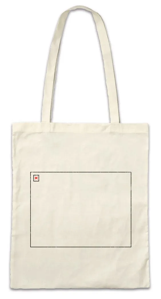 Urban Backwoods Beuteltasche Empty Frame Stofftasche Geek Nerd PC Internet Informatiker Computer (1-tlg), Programmierer Error Informatik Science