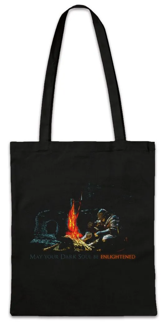 Urban Backwoods Beuteltasche Enlightened Soul Stofftasche Firelink Shrine Dark Gamer Nerd Souls (1-tlg), Kult Hack Slay Geek