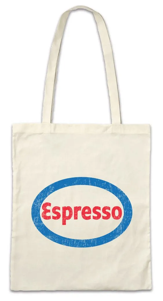 Urban Backwoods Beuteltasche Espresso Stofftasche Esso Fun Dio Dios Kaffee Coffeine Coffee Koffein (1-tlg), Barista Bohne Tasse Süchtig