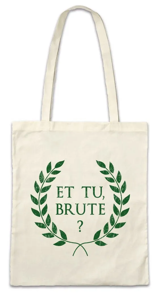 Urban Backwoods Beuteltasche Et Tu Brute Stofftasche Romain Aigle Roma Rome ROM Kaiser Julius (1-tlg), Ceasar Map Imperator Rome