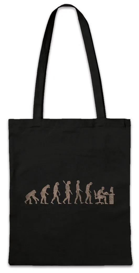 Urban Backwoods Beuteltasche Evolution Circuit Stofftasche Programmierer Informatiker Hacker Fun (1-tlg), Nerd Software Fun Administrator