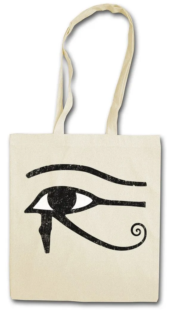 Urban Backwoods Beuteltasche Eye Of Horus I Sign Stofftasche Horusauge Ra Auge Falcon Sun God (1-tlg), Sonnengott Pharao Seth Ägypten