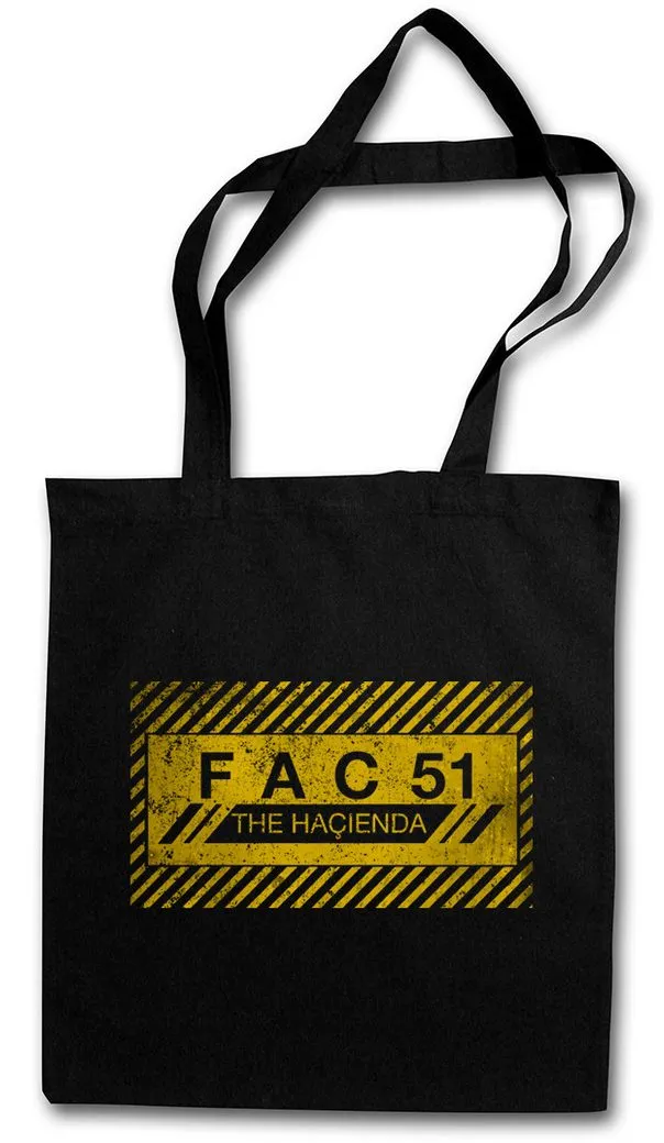 Urban Backwoods Beuteltasche Fac 51 The Hacienda I Stofftasche Fac51 New Joy Order Division Club (1-tlg), Wave Techno Factory Records