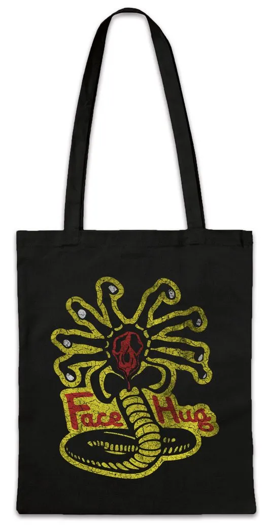 Urban Backwoods Beuteltasche Facehugger Kai Stofftasche Ripley Prometheus Alien Cobra Nostromo (1-tlg), Weyland Movie Film Fan