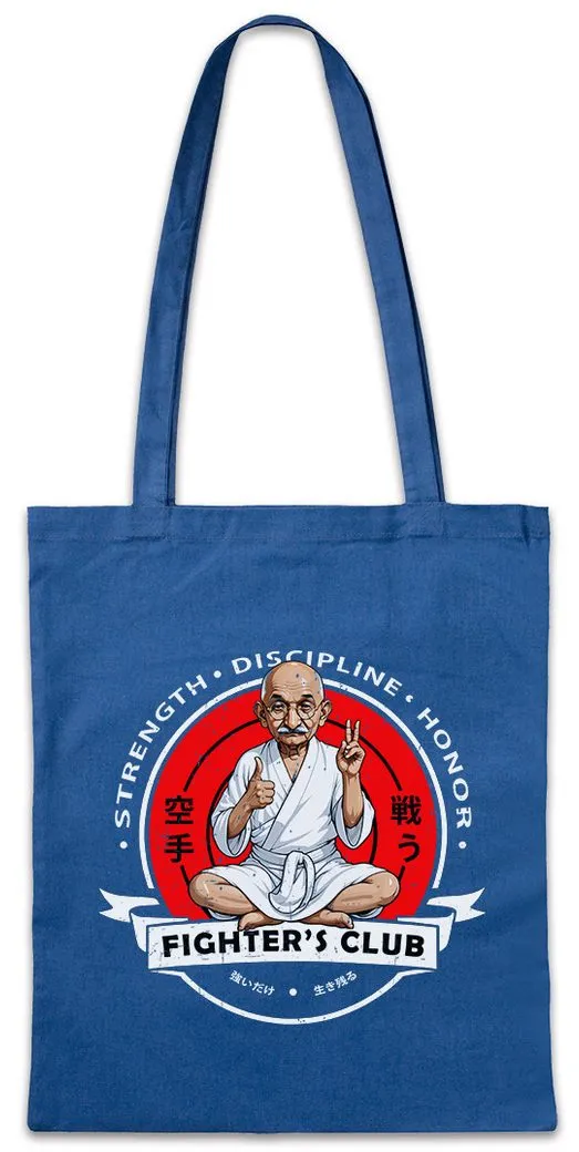 Urban Backwoods Beuteltasche Fighter's Club Gandhi II Stofftasche Mahatma Meditation Peace Ahimsa (1-tlg), India Om Indien Gandhiji
