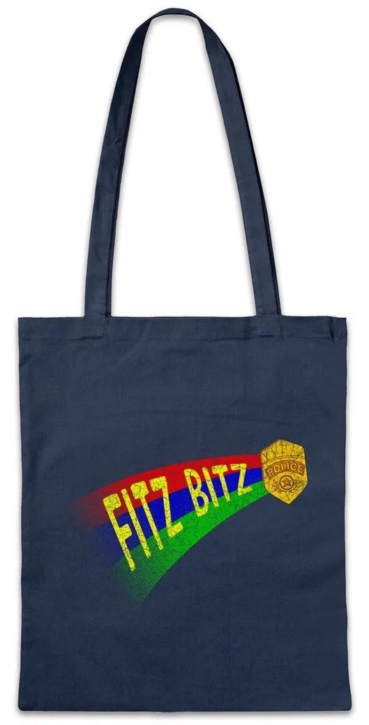 Urban Backwoods Beuteltasche Fitz Bitz Stofftasche Fun Paradise Symbol Police Sign Department PD (1-tlg), Gerald Fitzgerald Rainbow Regenbogen