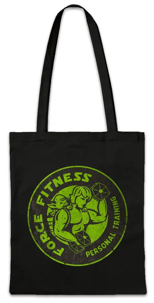 Urban Backwoods Beuteltasche Force Fitness Vintage Logo Stofftasche Star Gym Fitness Sci-Fi (1-tlg), Rebellion Sport Dark Yoda