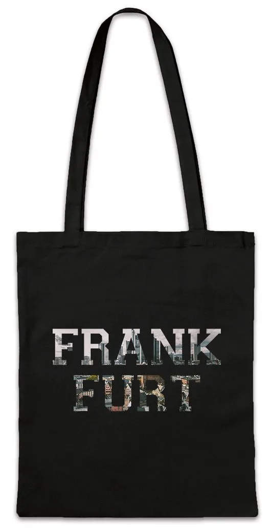 Urban Backwoods Beuteltasche Frankfurt Stofftasche Skyline Stadt Deutschland Am Main Techno Fußball (1-tlg), Flughafen Airport Germany Allemagne