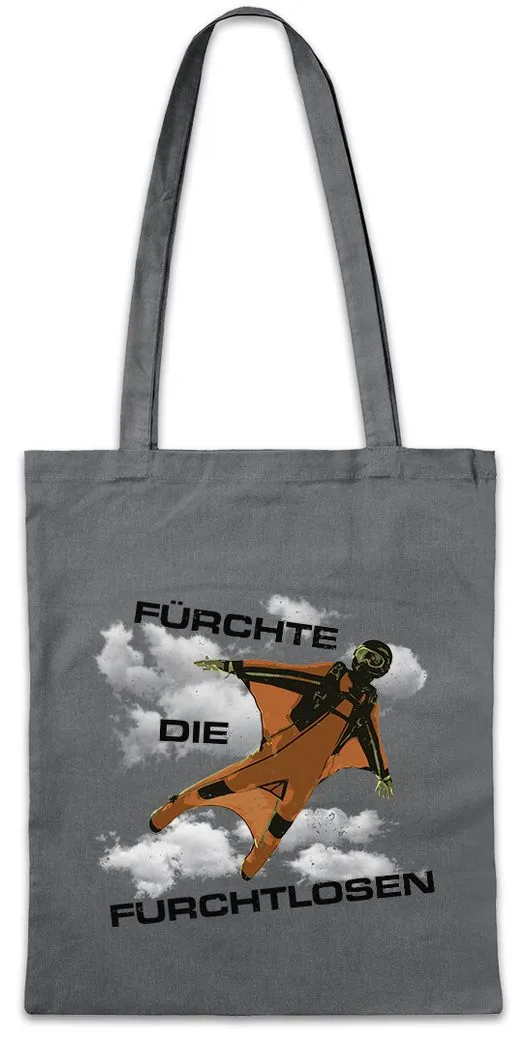 Urban Backwoods Beuteltasche Fürchte Die Furchtlosen Stofftasche Action Fun Pilot Fallschirm Sprung (1-tlg), Sport Extremspor Wingsuit Basejumping