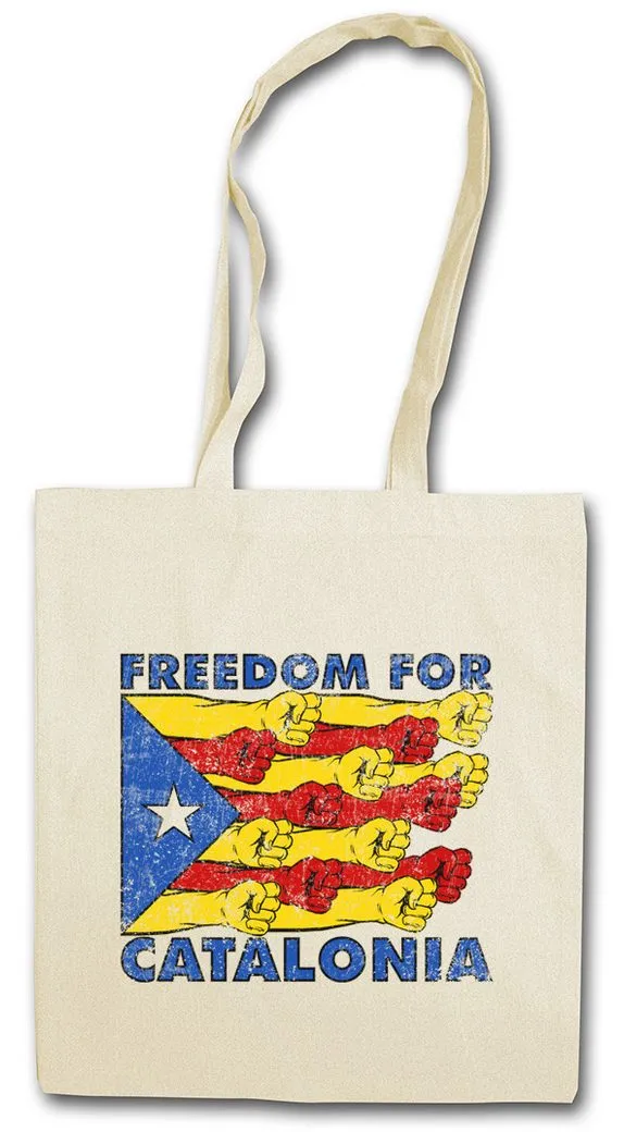Urban Backwoods Beuteltasche Freedom For Catalonia Stofftasche Freiheit Freedom Free Katalonien (1-tlg), Viva La Revolution Cataluña
