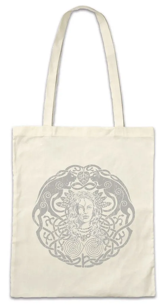 Urban Backwoods Beuteltasche Freyja Stofftasche Freya Freia Fenris Walhalla Vikings Odin Odhin (1-tlg), Wikinger Thor Loki Walküre