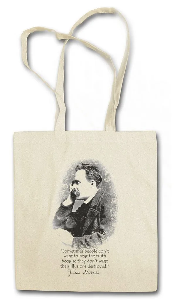 Urban Backwoods Beuteltasche Friedrich Nietzsche Illusions Stofftasche Übermensch Nihilsm Wagner (1-tlg), Zarathustra Gott Tot Philosoph