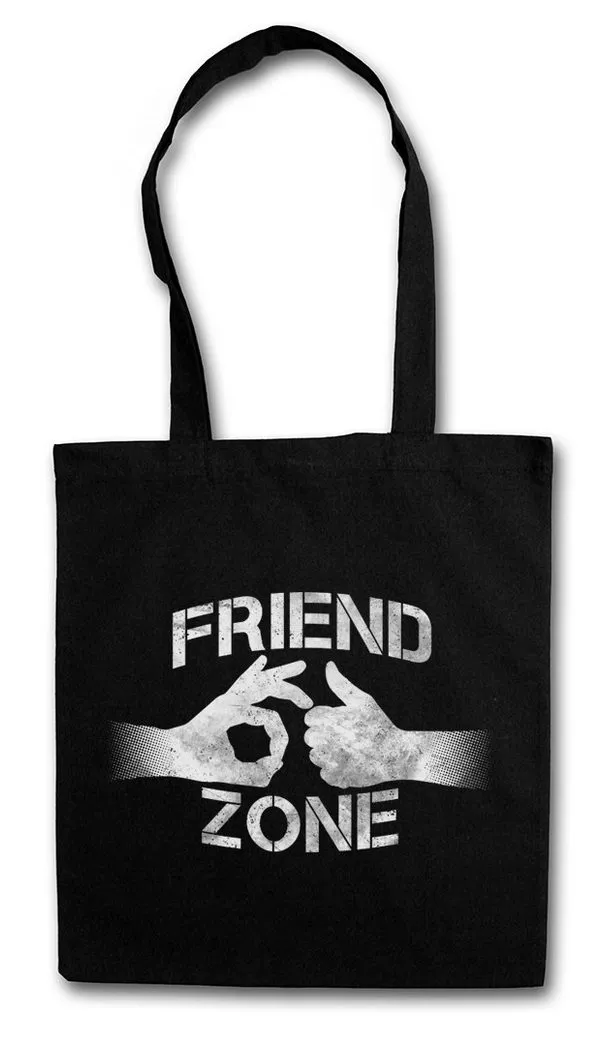 Urban Backwoods Beuteltasche Friend Zone I Stofftasche Hand Heart Herz Hands Daumen Hoch Thumps (1-tlg), Friends Up Hearts Friendzone