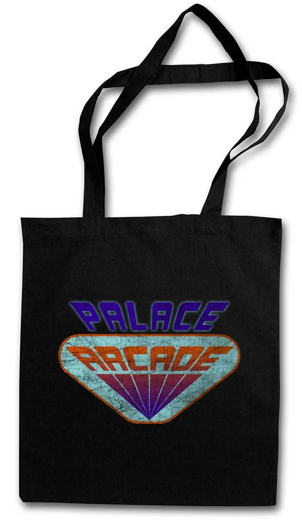 Urban Backwoods Beuteltasche Gaming Palace Stofftasche Logo Arcade Stranger Games Gaming Things 80s (1-tlg), Eighties Horror Joyce Jane