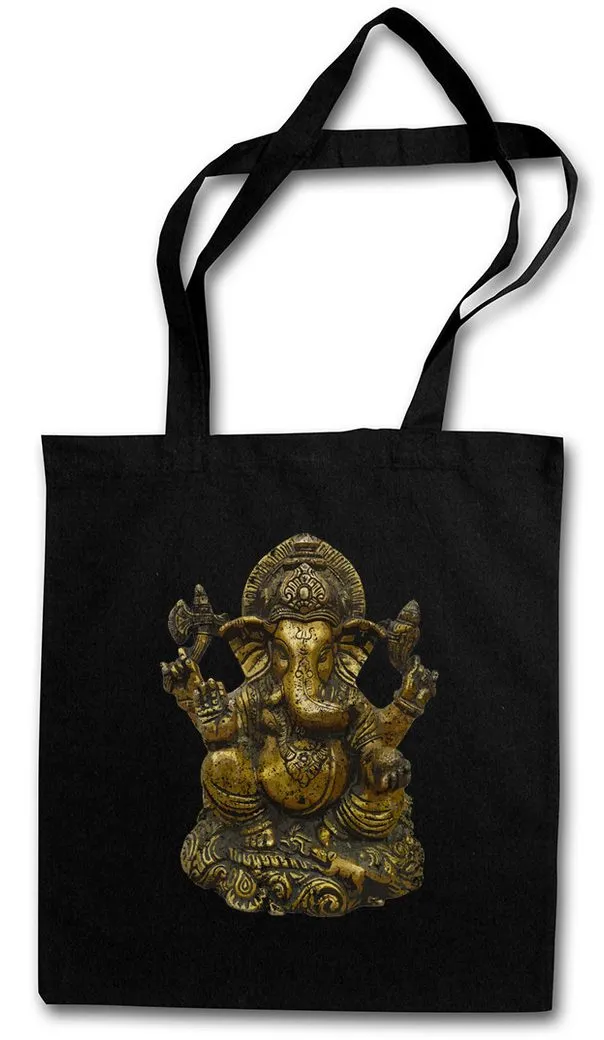 Urban Backwoods Beuteltasche Ganesha Vintage Stofftasche OM Buddhismus Hinduismus Hindu Yoga Buddha (1-tlg), India Tibet Indien Shiva