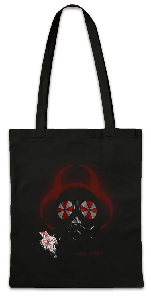 Urban Backwoods Beuteltasche Gas Mask Biohazard Umbrella Stofftasche Resident Corp Evil Logo (1-tlg), Corporation Game Gamer Horror