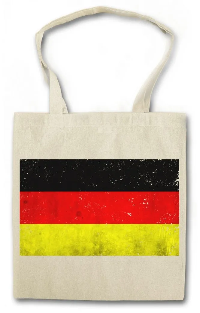 Urban Backwoods Beuteltasche German Flag Vintage Stofftasche Deutschland BRD Germany Retro DDR (1-tlg), Fahne Flagge EM WM