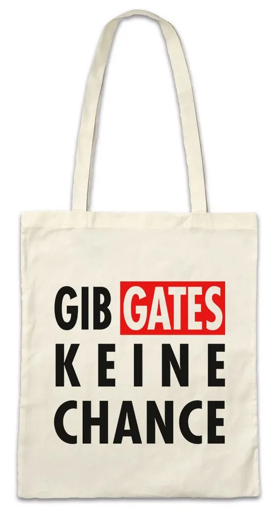 Urban Backwoods Beuteltasche Gib Gates Keine Chance Stofftasche Software Monopol Admin Nerd (1-tlg), Informatiker Internet Programmierer Software