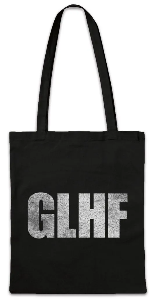 Urban Backwoods Beuteltasche GLHF Stofftasche Viel Glück Good Luck And Have Fun Geek Nerd Comedy (1-tlg), Spaß Dark Humor Fasching