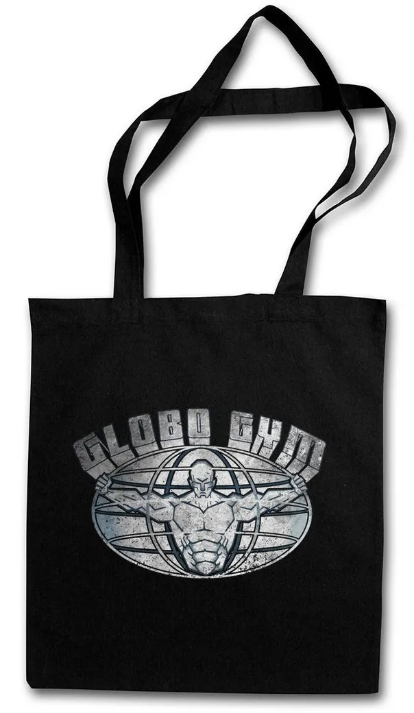 Urban Backwoods Beuteltasche Globo Gym Sign Stofftasche Firmenlogo Dodgeball White Völkerball (1-tlg), Fitness Studio Fitnessstudio Goodman